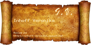 Inhoff Veronika névjegykártya